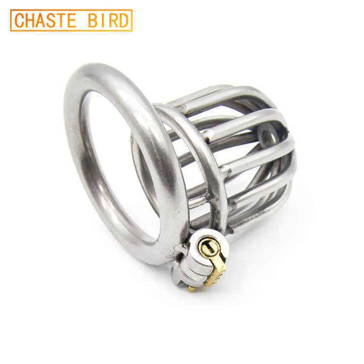 NXY Sex Chastity devices bird 304 stainless steel male penis chastity belt device magic lock BDSM sex toy 1203