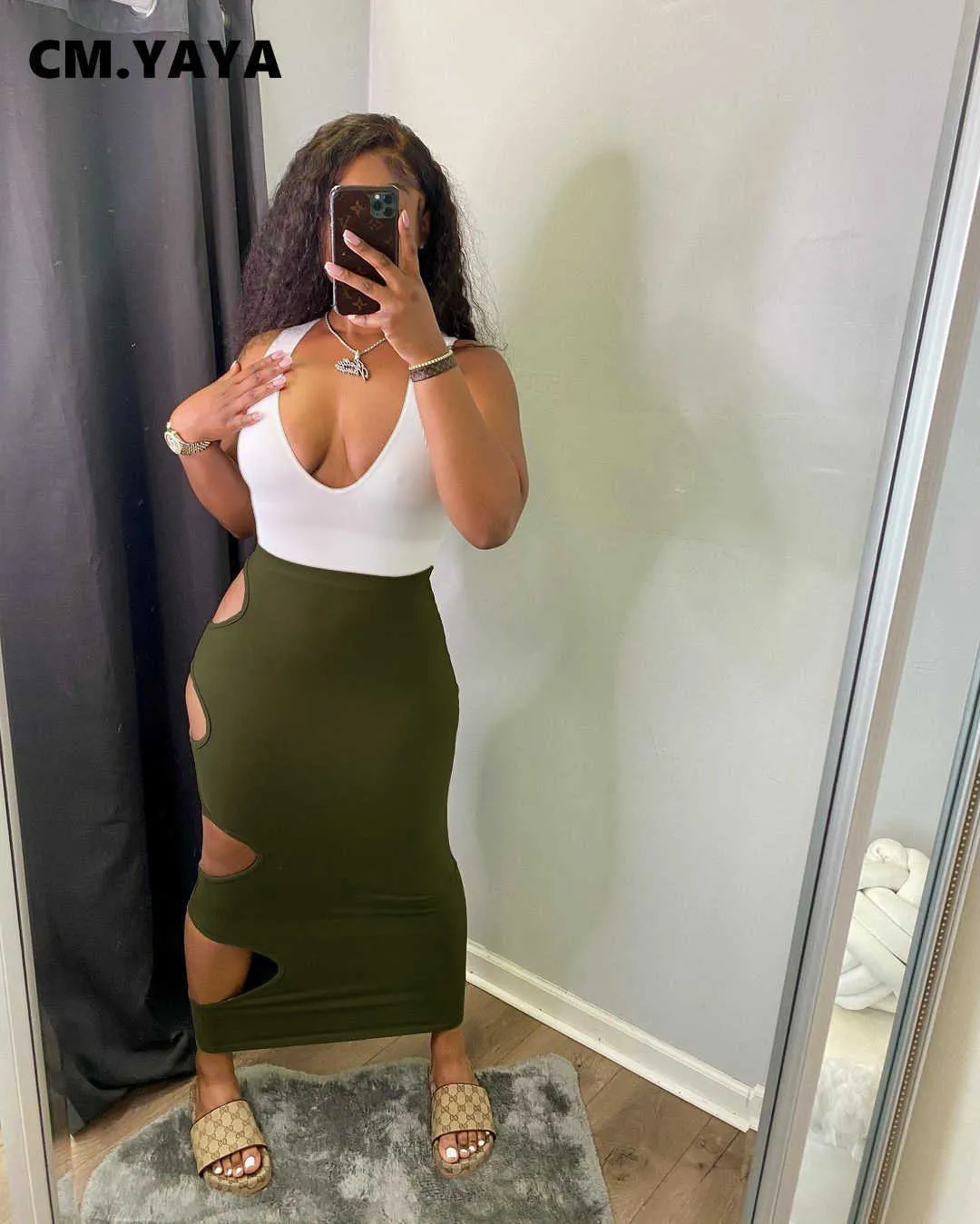 Pencil cut long skirt online