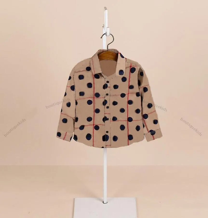 Vêtements pour enfants chemises bébé garçons filles à manches longues t-shirt Plaids enfants hauts Blouse vêtements