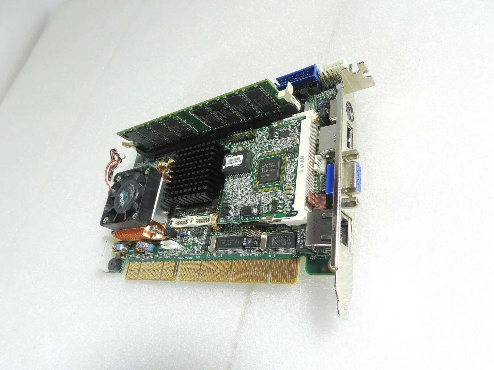 100% testado computador industrial placa-m￣e ib890-r placa-m￣e PCISA com f￣ de mem￳ria da CPU