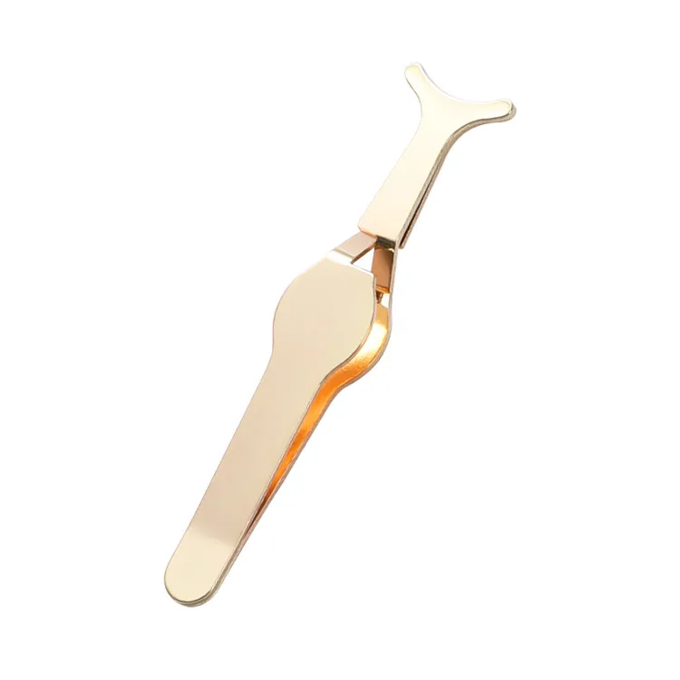 Pinzette per sopracciglia Stain Steel Punta inclinata Depilazione del viso Curler Clip Cosmetic Brow Trimmer Strumento per il trucco per la bellezza Alta qualità