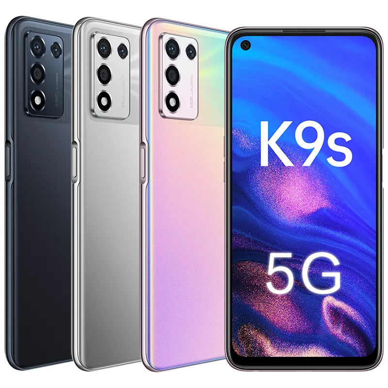 Oppo الأصلي K9S 5G الهاتف المحمول 6 جيجابايت RAM 128GB ROM Octa Core Snapdragon 778 جرام Android 6.59 "بوصة ملء الشاشة 120HZ 64MP OTG 5000mAh الوجه ID بصمة الهاتف المحمول الذكية