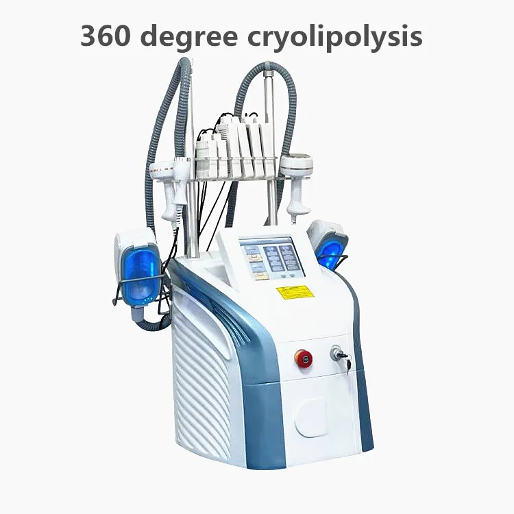 유사한 휴대용 Cryolipolysis 지방 냉동 기계 시원한 조각 바디 컨투어링 360 Cryo Lipo 레이저 캐비테이션 RF 슬리밍 장치