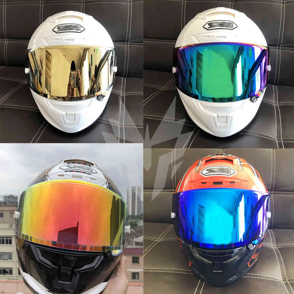 Shoei red orange mirror cheap