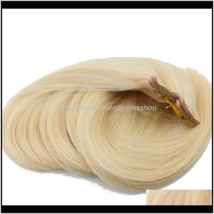 2.5g pieces tape in hair extensions 14 16 18 20 22 24 inch skin weft brazilian indian remy human hair, 200g lot