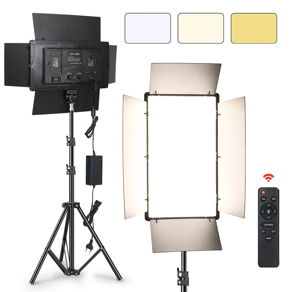 Iluminação 12inch LED Painel de Luz de Vídeo Photo Studio Enchimento Lâmpada 1120 Grânulos UE EUA Plug fotografia Iluminação para transmissão ao vivo