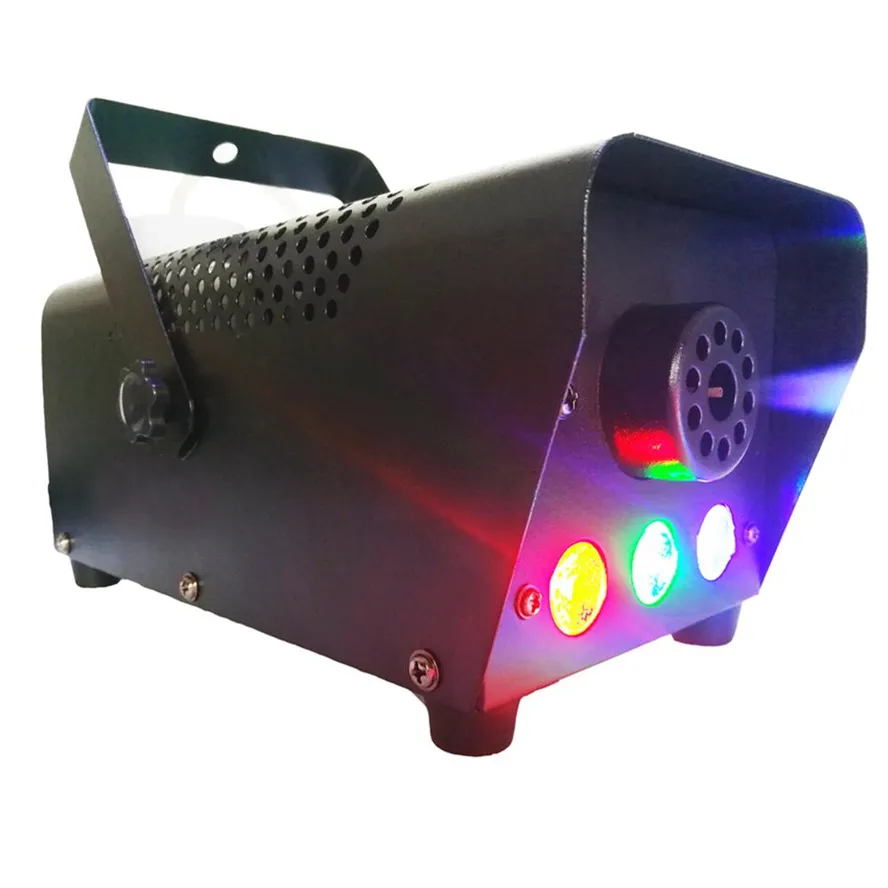 LED-steg dimma maskin snabb leverans disco färgglada rökmaskiner Mini Remote Fogger Ejector DJ Julfest
