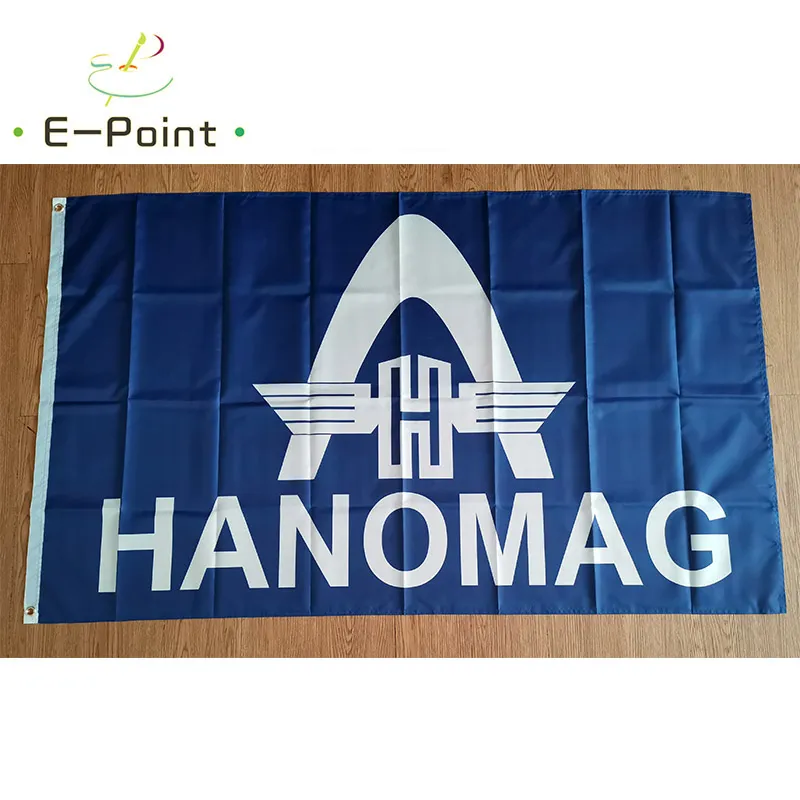 Flag Hanomag trator 3 * 5FT (90cm * 150cm) Decoração da bandeira de poliéster Flying Home Garden Banner presentes festivos