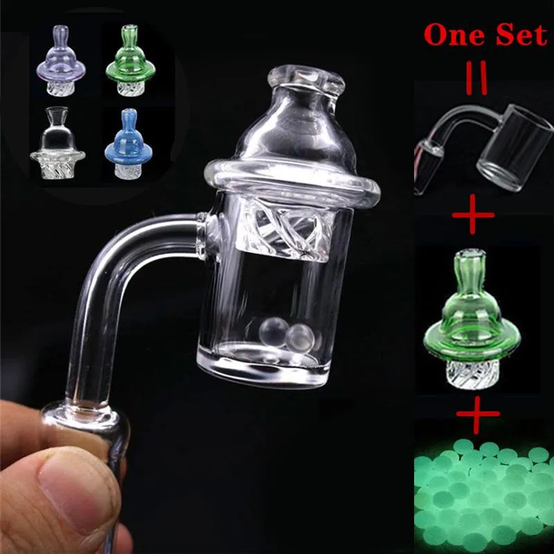 Newest 4mm Thick 25mm XL Splash Quartz Banger nail With Spinning Carb Cap Terp Pearl for dab oil rig beaker bong DHL FREE