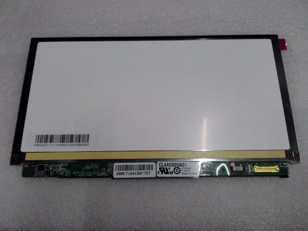 Original 8 polegadas claa080ua01 tela de exibição LCD para VGN-P47 P49 Serise Laptop Painel de resolução 1600 * 768