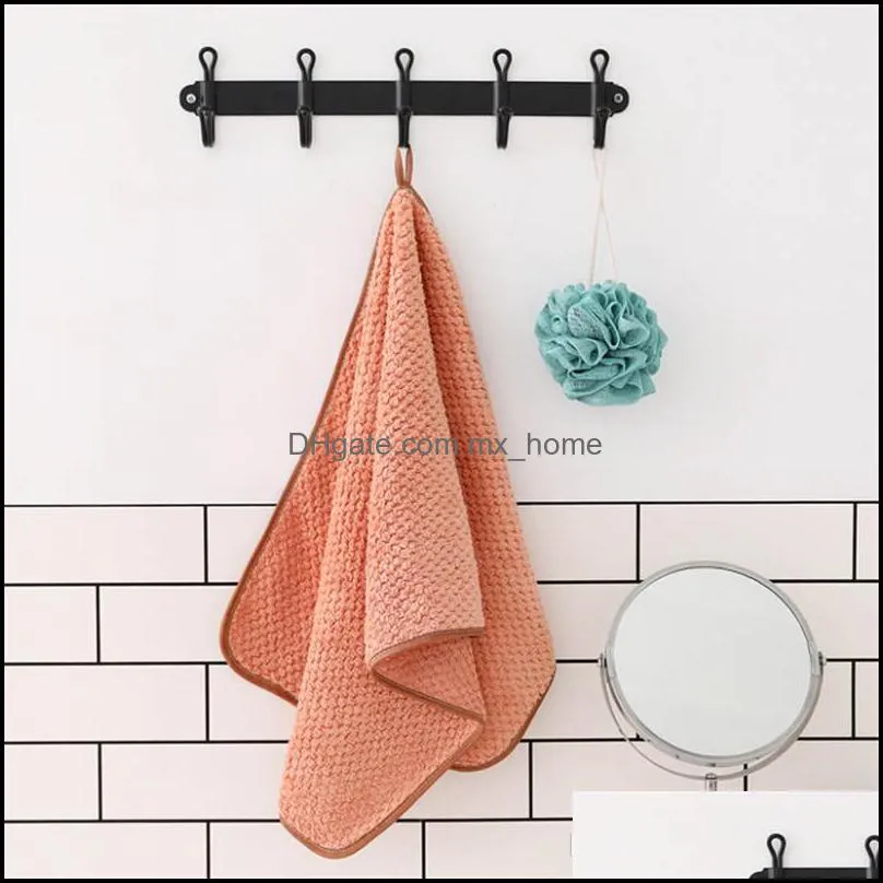 factory direct high density coral velvet towel thickened wash pineapple face towel 35 75cm beauty salon microfiber towel