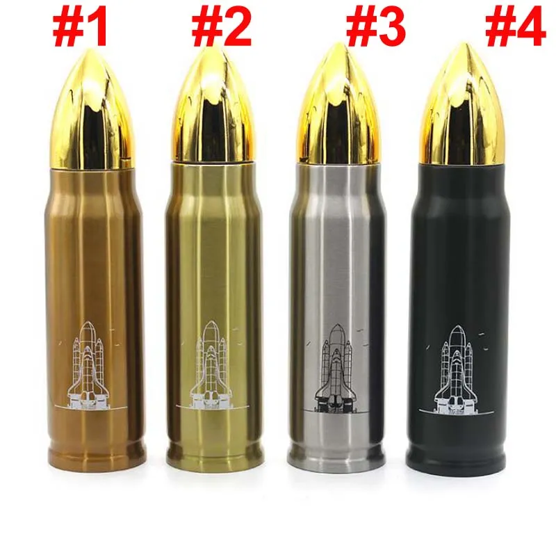 20pcs 500ml Stainless Steel Bullet Flask Water Bottle Drinking Cup Thermos Cups Double Wall Tea Coffee Mug Travel Tumblers