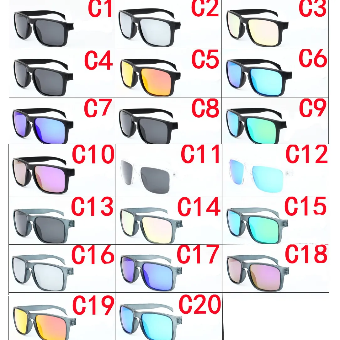 Klassieke gepolariseerde heren zonnebril vrouwen Zonnebril in de VS Dazzle Rode Weerspiegelde Lens Cool Designer Sunshade Rijden fietsbril met doos 6 kleuren