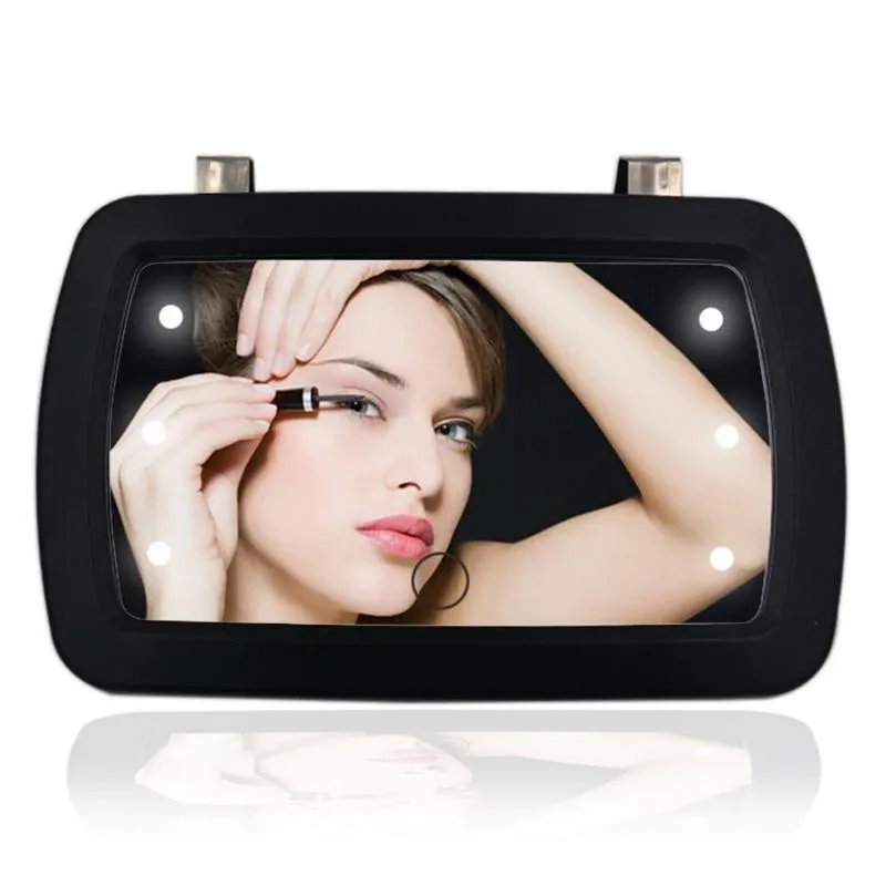 Autres accessoires intérieurs Miroir de pare-soleil de voiture Maquillage universel Vanité pliante Cosmétique Clip-on Pare-soleil pour camion SUV Vue arrière