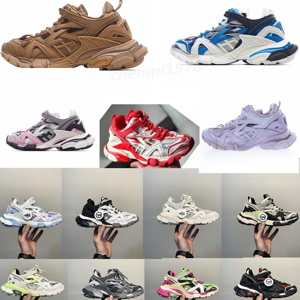 alta qualità triple s 3.0 platform paris sneakers scarpe nero bianco runner blu glow in the dark trainer lime uomo donna running c33