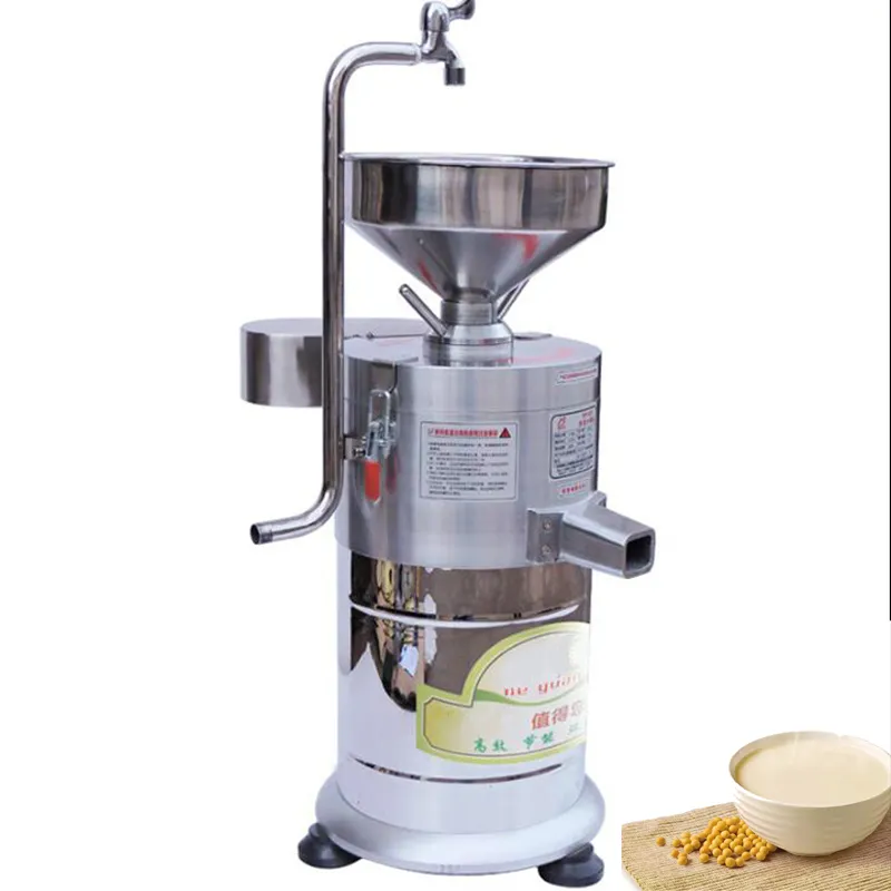 Kommersiella soja mjölkmakare elektrisk slaggslamning separation soymilk maskin rostfritt stål kornkvarn