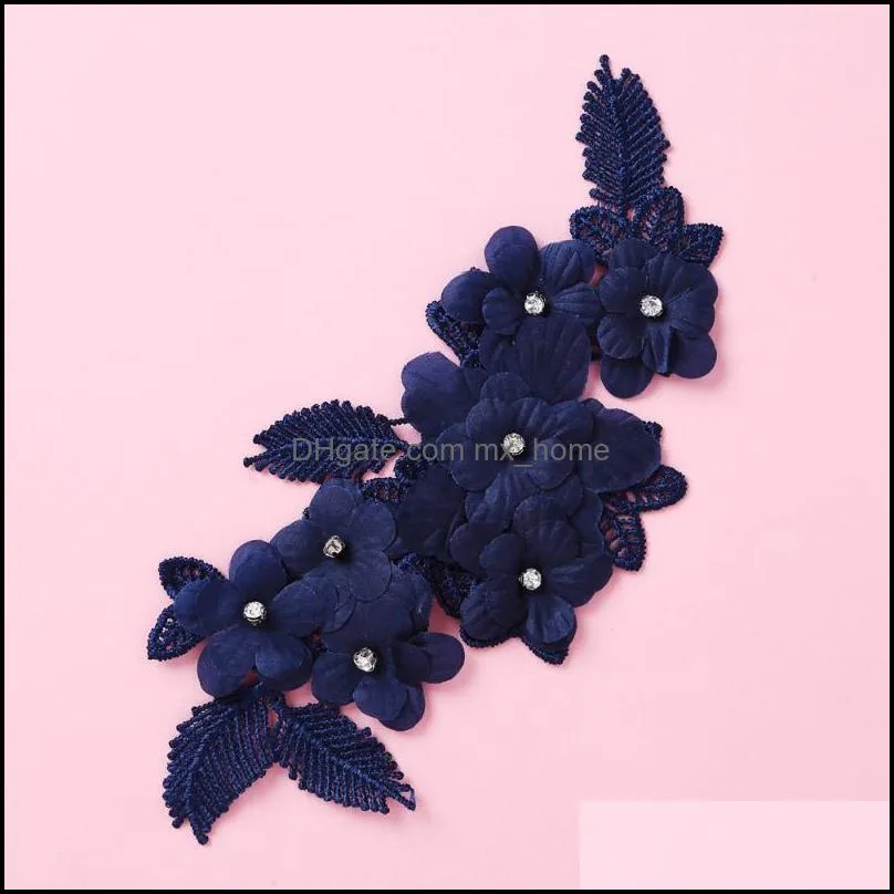 Hair Accessories Style 3D Flower Lace Collar DIY Embroidery Applique Neckline Sewing Fabric Decoration Clothing Scrapbooking