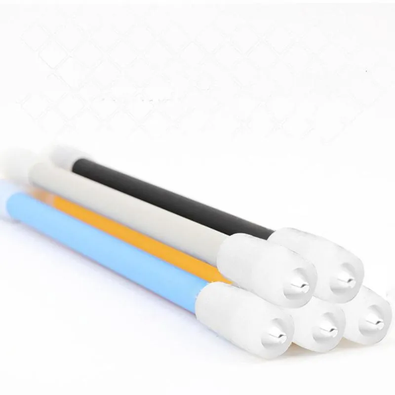 Stylos à gel de couleur unie, stylo rotatif à revêtement antidérapant de 23cm