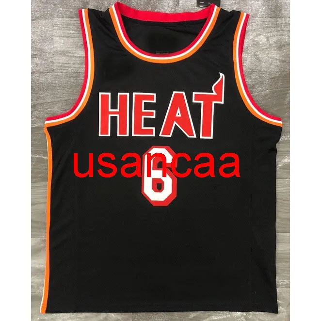 Toute broderie JAMES BUTLER HERRO ADO WADE 6 # 2021 Maillot de basket-ball noir à col en V Personnaliser le gilet de jeunesse pour hommes et femmes ajouter n'importe quel nom de numéro XS-5XL 6XL gilet