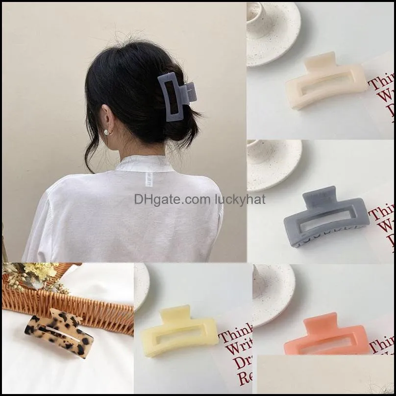 & Jewelry Jewelrywoman Elegant Claw Square Hairpins Crab Aessories Women Hairgrip Girls Barrettes Hair Clips Headwear Drop Delivery 2021 Rgv