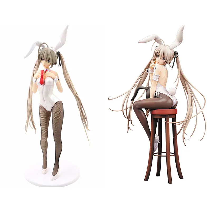 Figurines d'anime Alter Yosuga No Sora Kasugano Sora Bunny Girl 22 cm-41 cm PVC Action Figure Modèle Jouet Sexy Girl Collection Poupée Cadeau X0503