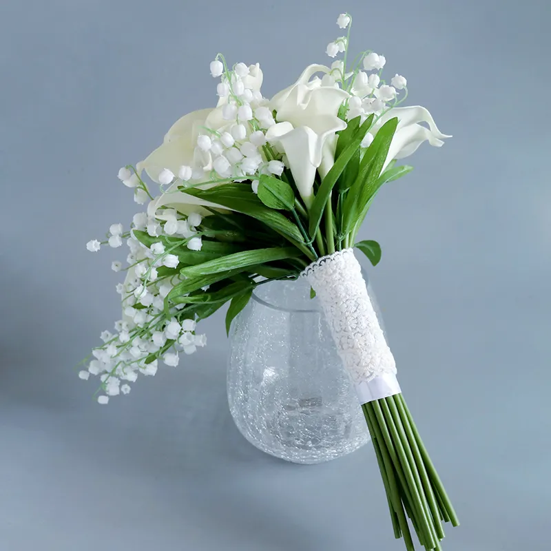 Lilies of the Valley with Heleborus Bridal Bouquet