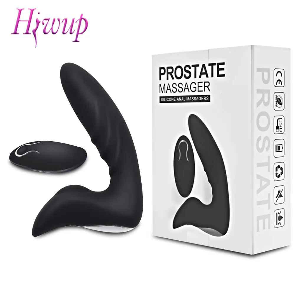 Hiwup Sklep Światowy Dorosłych Produkty Męskie Prostate Masażer G-Point Massage Męski Stymulacja Excitacja wytrysku Sex Zabawki X0320