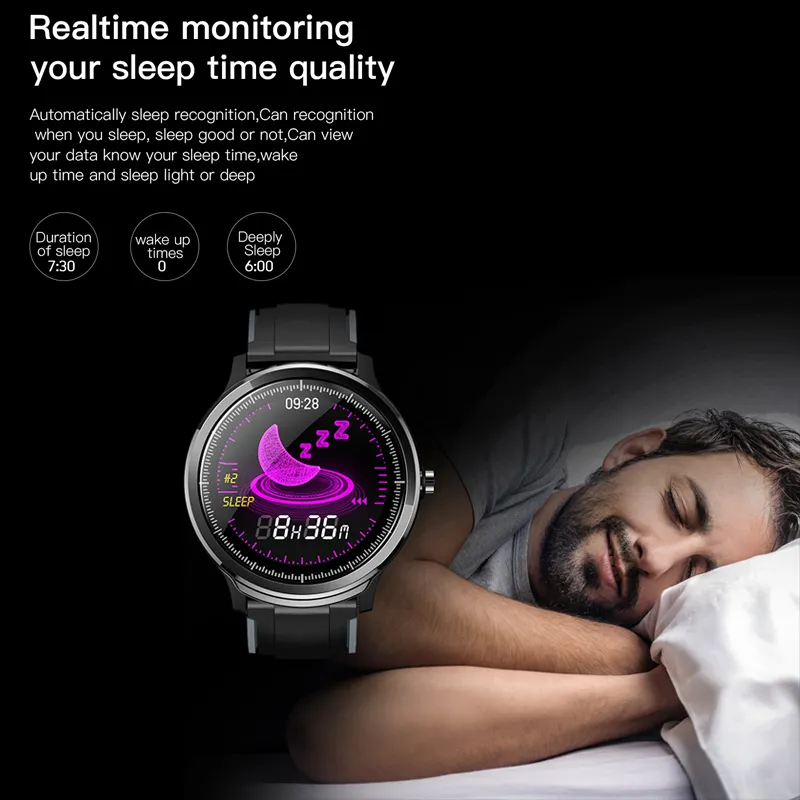 SN80 Men Smart Watch IP68 Waterproof 60 Days Long Standby 1.3 Inch