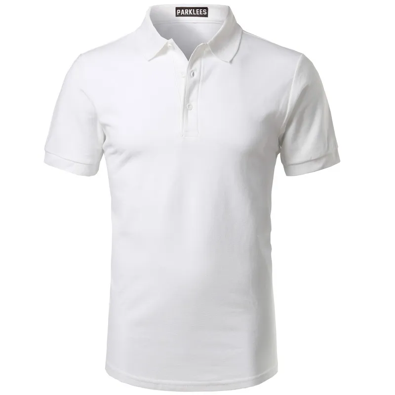 White Cotton Mens Polo Shirts Brand Fashion Polos Para Hombre Slim