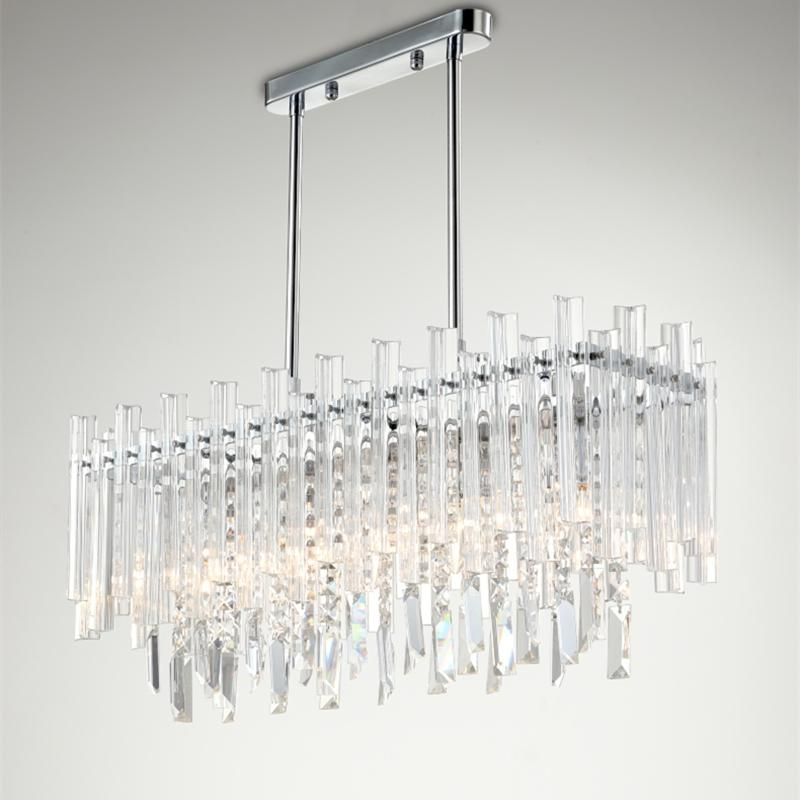 Candelabros De Lujo K9 Candelabro Colgante De Cristal Cuadrado/Redondo LED Iluminación Interior