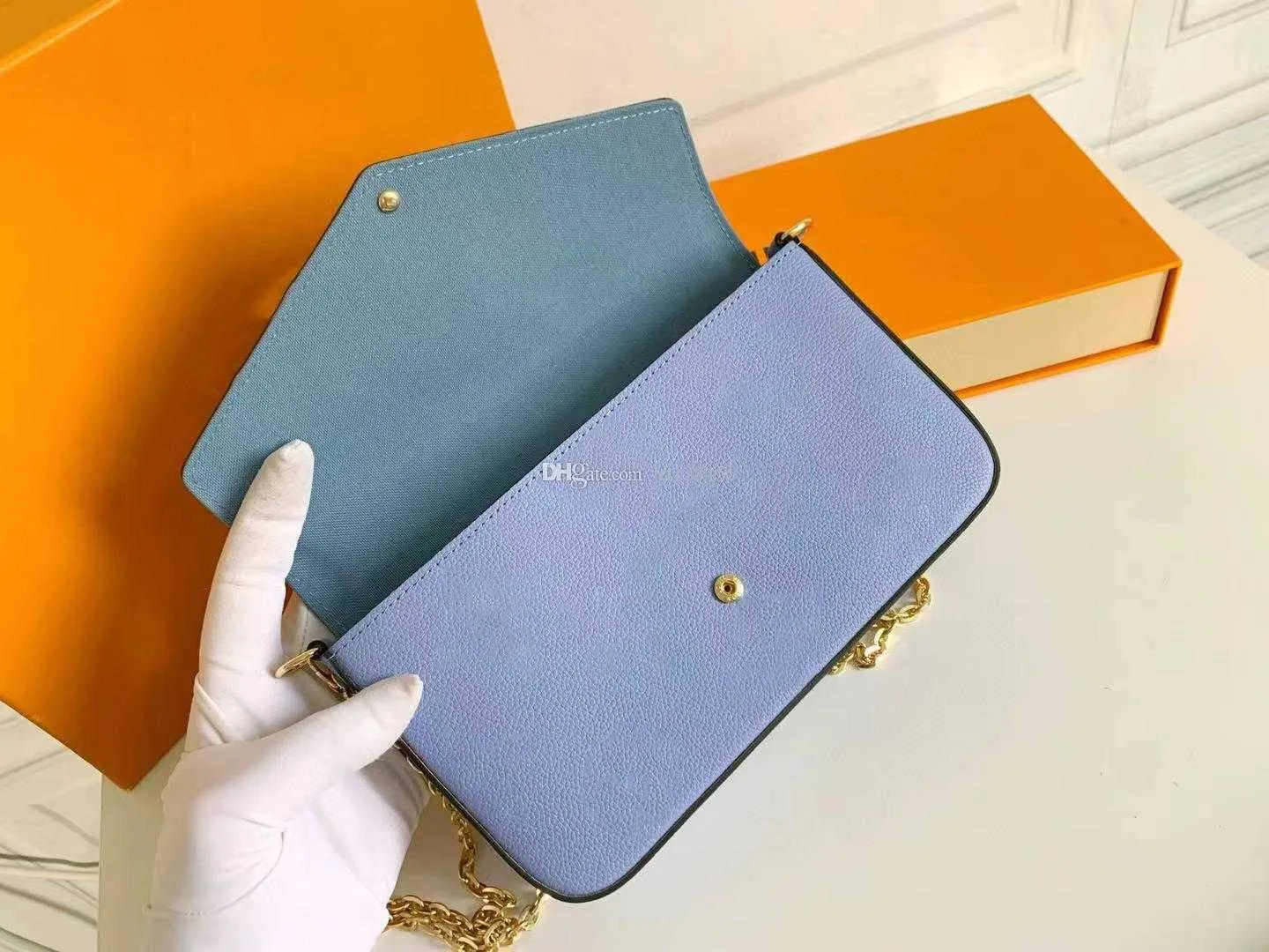 2021 luxury designer bag purse Fashion FELICIE POCHETTE handbags Multicolor By the pool shoulder bags crossbodys Wallet with box free ship