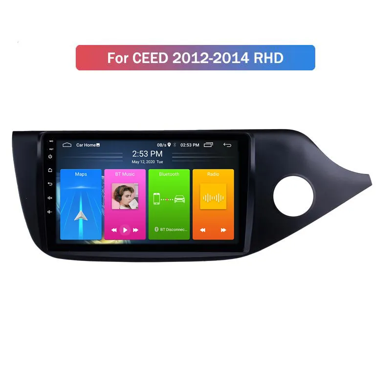 9-дюймовый Android 10.0 автомобильный DVD-плеер для Kia Ceed 2012-214 RHD GPS с WiFi