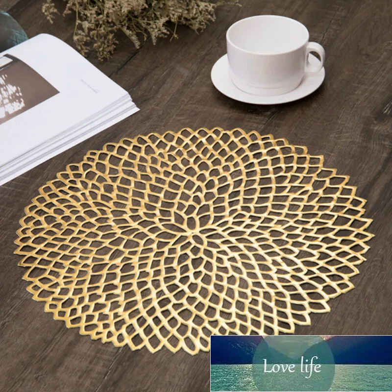 Redonda Coaster Isolamento Tapetes Tapetes Mesa Plástica Placemat Mats antiderrapantes Chá Copo de Café Café Mats Cozinha Casa Decoração