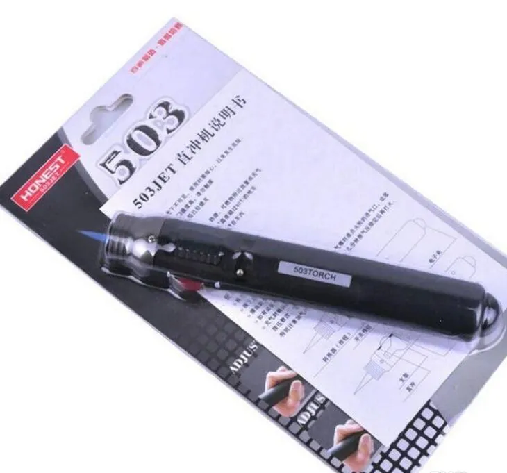 Ärlig 503 503torch 503Jet utomhusändare Torch Jet Flame Pencil Butane Gas Refillable Fuel Welding Solring Pen