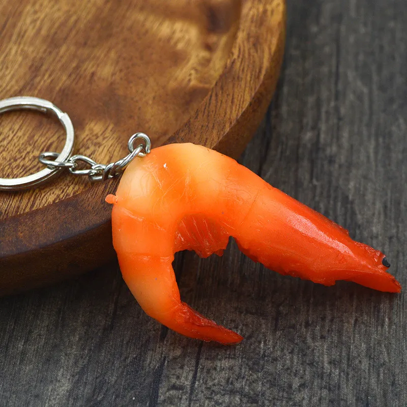 Simulation Food Keychain PVC Fake Braised Pork Trotter Roasted Chicken Pendant Artificial Creative Foods Key Ring