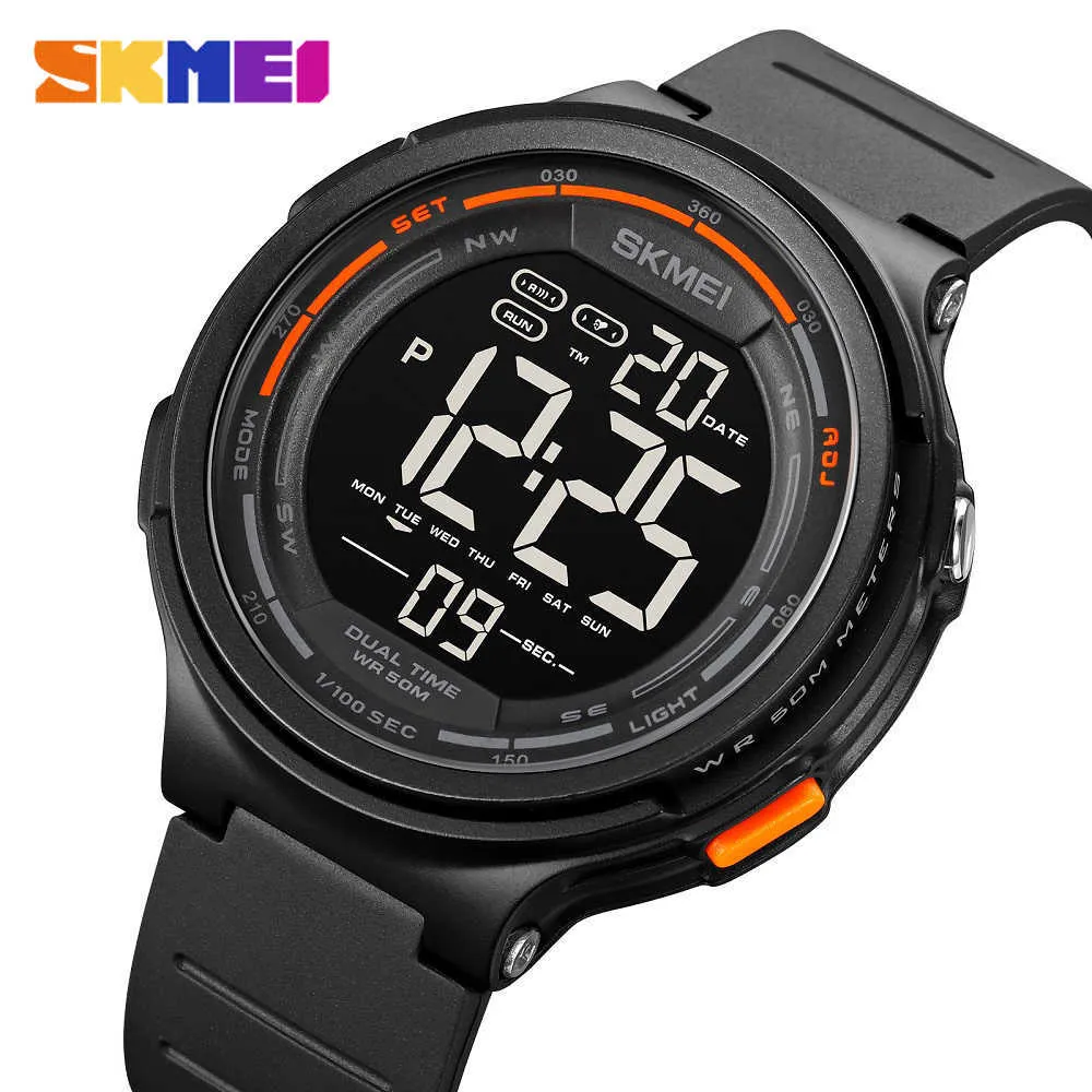 Skmeiファッションクリエイティブメンズデジタルウォッチ5バール防水アラームスポーツウォッチ電子腕時計マンリロージオマスキュリノG1022