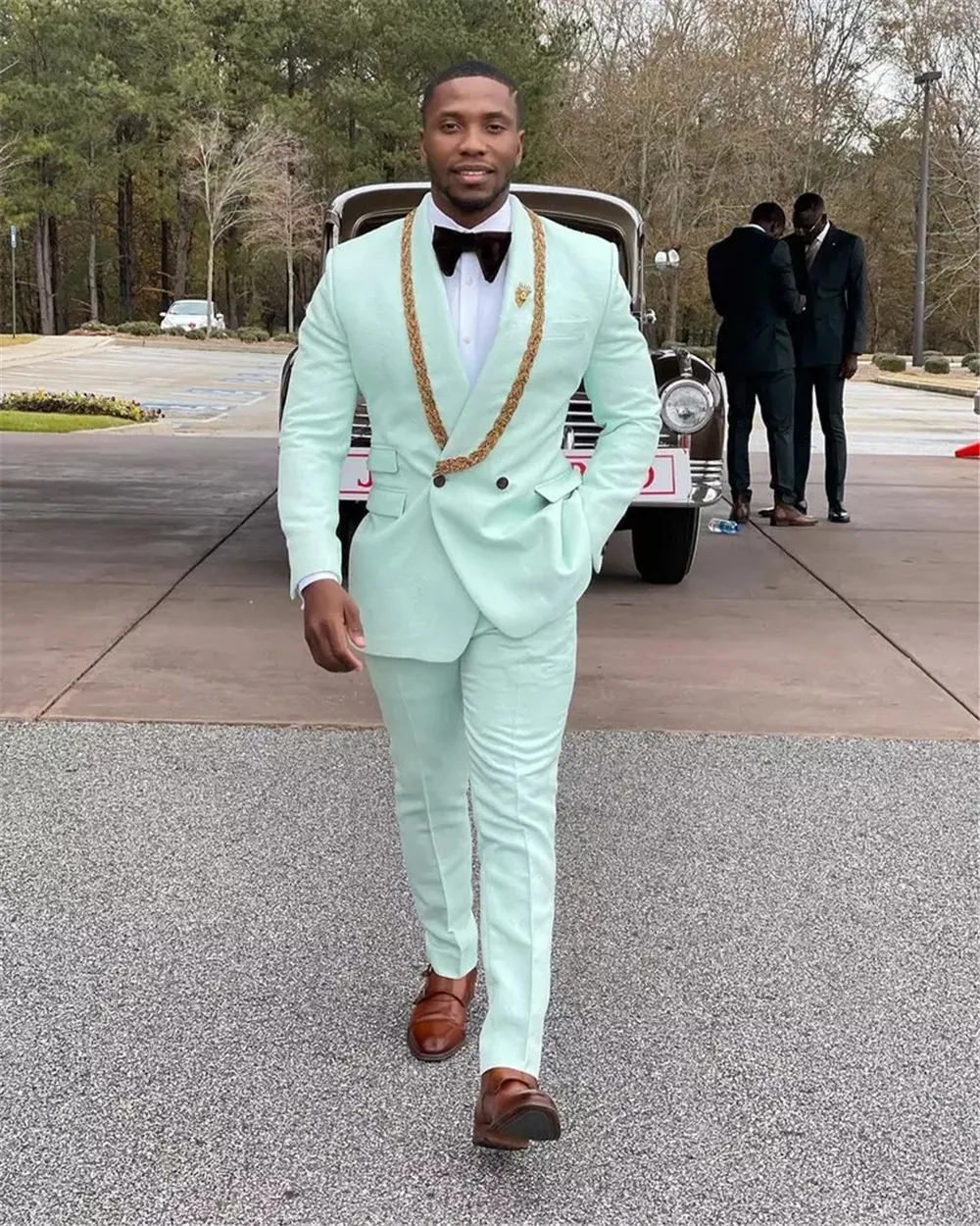 Customized Double Breasted Mint Green Tuxedo For Men Perfect For Weddings Proms And Red Carpet Events Custom Jackets And Pants Included From Foreverbridal 74.07 DHgate.Com