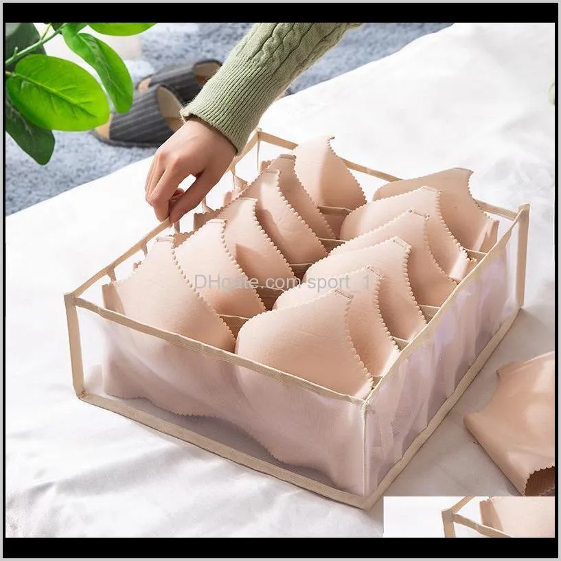 bra storage boxes underwear clothes organizer drawer nylon divider closet organizer for folding ties socks shorts organizer w0050