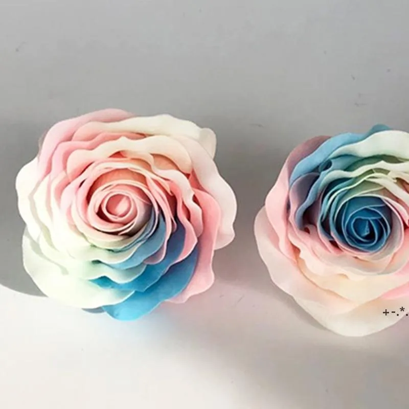 9pcs Fiori Diametro Diametro 8 cm Bagno Sapone Rosa Testa di Rosa Bellezza Wedding Valentino Giorno Regalo Bouquet Decorazione Della Casa Decorazione della mano Flower Art Seaway RRF12027