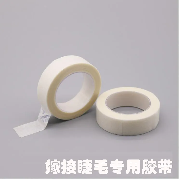 Lash-tape, PE-micropore tape voor wimperextensie, stoffen tape voor valse wimper patch make-up tool 0.5 inch x 29,5 ft, doorschijnend