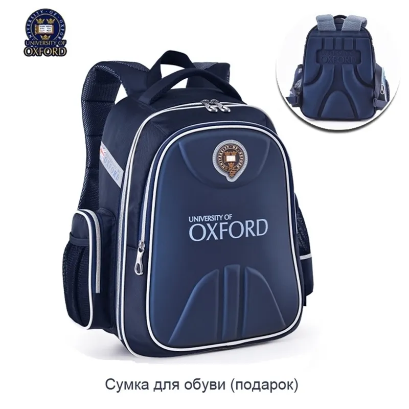 UNIVERSITY OF OXFORD Kinder-Studenten-/Bücher-/orthopädischer Schulranzen-Rucksack, Portfolio-Rucksack für Jungen und Mädchen, Klasse 1–3, 210809