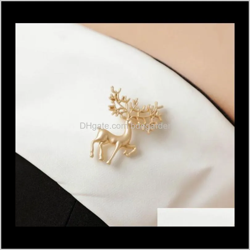 Pins, broscher Smycken Elk Chrismas Pins för kvinnor Ladies Gracef Classic Fashion of Drop Delivery 2021 G4Doy