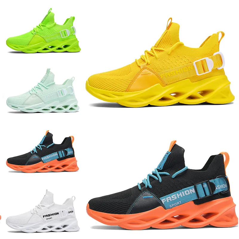 Wysokiej jakości nie-marki mężczyźni kobiety do biegania buty ostrze oddychające buty czarne białe zielone pomarańczowe żółte męskie trenerzy odkryty sport sneakers rozmiar 39-46