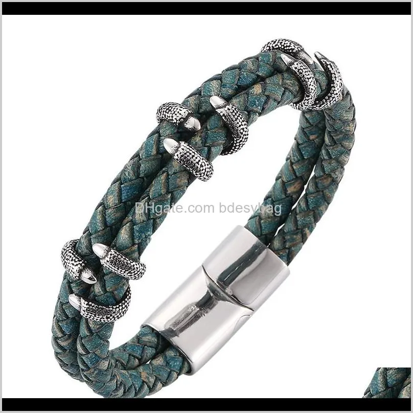 leather bracelet men/vintage/retro/braided/genuine leather bangles homme femme mens bracelets handmade jewelry pulseras