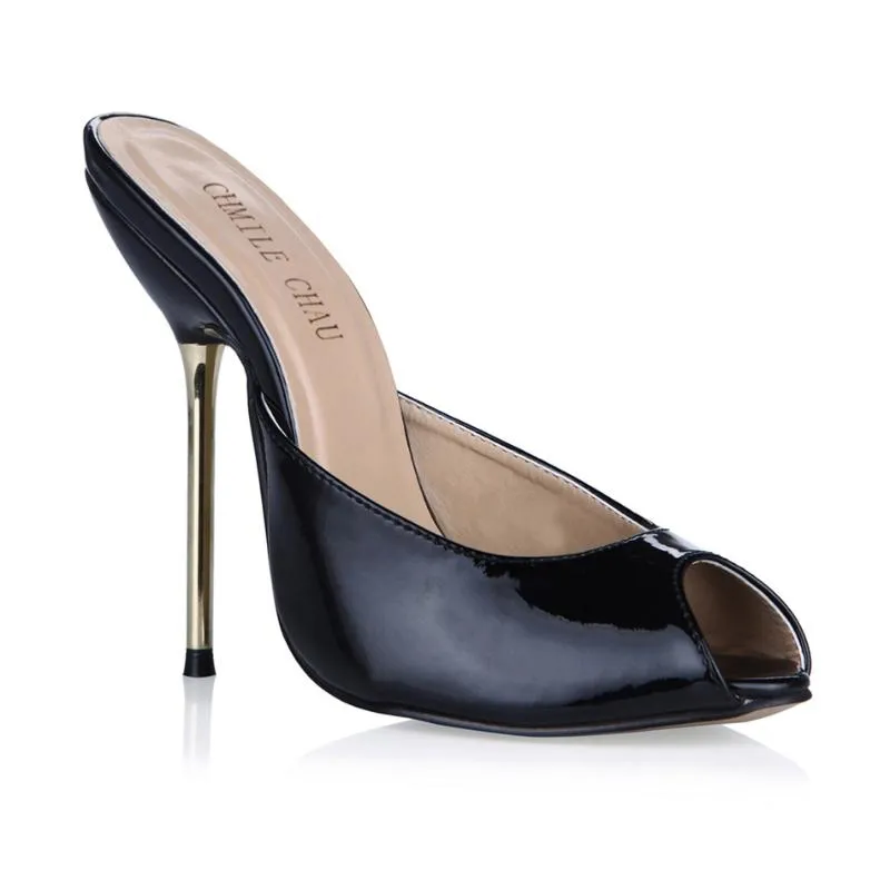 Closed toe slide heels 2025