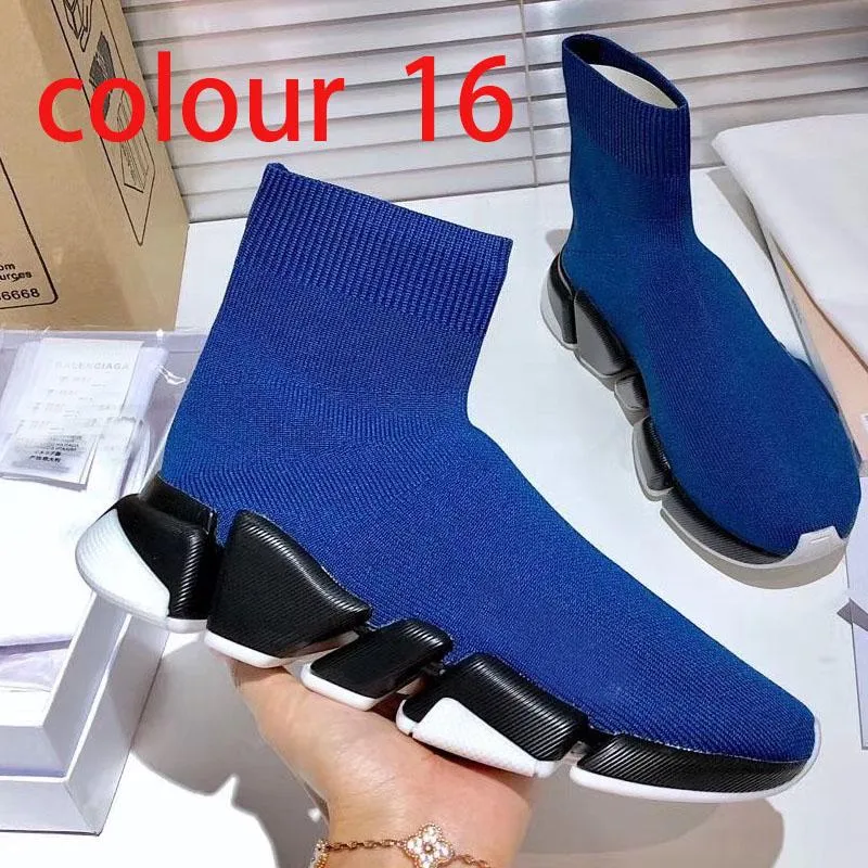 knitted elastic Socks boots Spring Autumn classic Sexy gym Casual women Shoes Fashion platform men sports boot Lady Travel Thick sneakers Large size 35-41-45 us4-us11