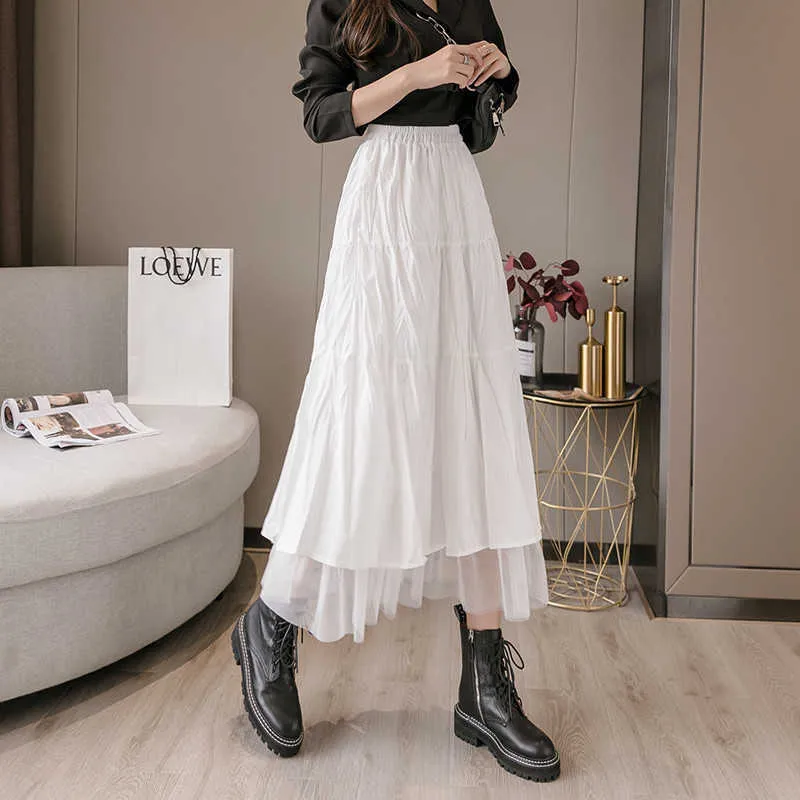 Pleated Skirt White Ruffle Tutu Skirt Skirt Outfit Ideas Big White