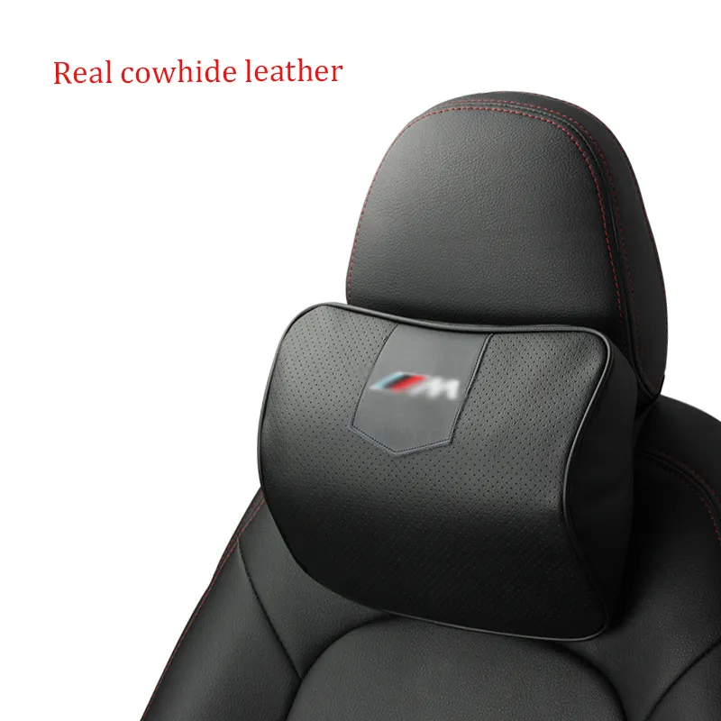 Cuscino Cervicale Auto In Memory Foam E Pelle PU - Supporto Collo Per Guida E Ufficio