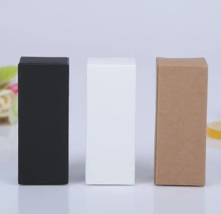 Brown Paper Box Lipstick Perfume Cosmetic Nail Polish Gift Packaging For Wedding Birthday Bottle Cases