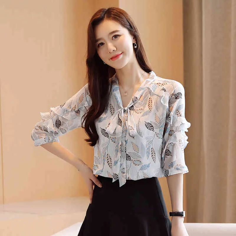 Chiffon Shirt Blusas Aliexpress 2021 Blouses Ete 2021 H Han Queen